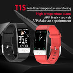 T1S สายรัดข้อมืออัจฉริยะหน้าจอ 1.14 นิ้ว กันน้ำมาตรฐาน IP67 รองรับการตรวจวัดออกซิเจนในเลือด / ตรวจวัดอุณหภูมิร่างกาย / ตรวจวัดอัตราการเต้นของหัวใจ