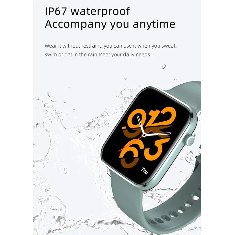 Z15 สมาร์ตวอทช์หน้าจอสัมผัส 1.69 นิ้ว กันน้ำมาตรฐาน IP67 รองรับการตรวจวัดความดันโลหิต / ตรวจวัดการนอนหลับ / ตรวจวัดอัตราการเต้นของหัวใจ