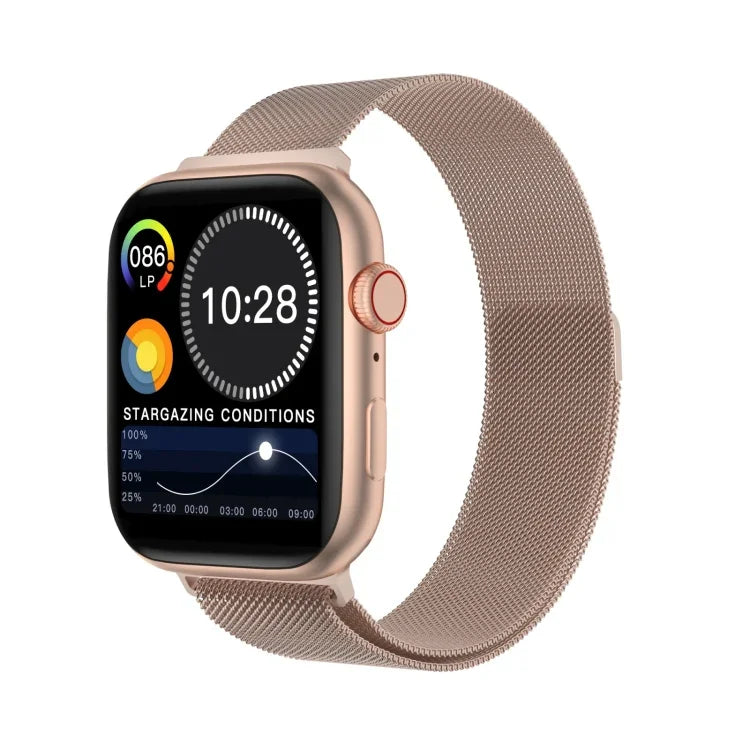 DW35PRO สมาร์ตวอทช์หน้าจอสี 1.75 นิ้ว กันน้ำมาตรฐาน IPX7 รองรับการรับสายและปฏิเสธสายบลูทูธ / ตรวจวัดการนอนหลับ / ตรวจวัดอัตราการเต้นของหัวใจ สไตล์: สายเหล็ก, สายเหล็ก(โรสโกลด์), สายเหล็ก(สีน้ำเงิน), สายเหล็ก(สีเงิน), สายเหล็ก(สีดำ)