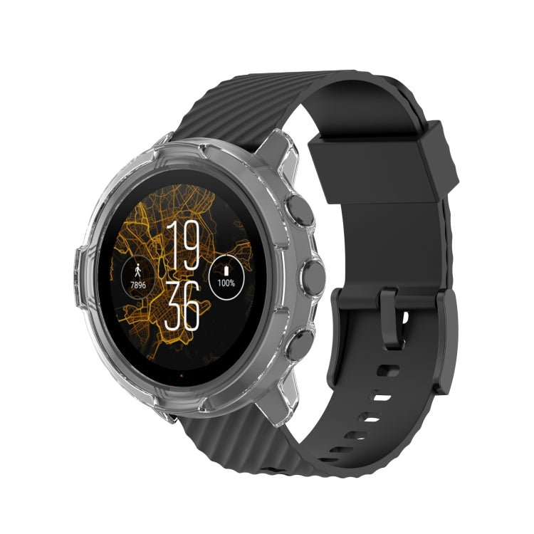 For Suunto 7 Half Coverage Hollowed TPU Protective Case, For Suunto 7
