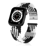 Braided + Stainless Steel Replacement Watchbands For Apple Watch Series 6 & SE & 5 & 4 40mm / 3 & 2 & 1 38mm, For Apple Watch Series 7 41mm / 6 & SE & 5 & 4 40mm, For Apple Watch Series 8&7 41mm / SE 2&6&SE&5&4 40mm / 3&2&1 38mm                        ...
