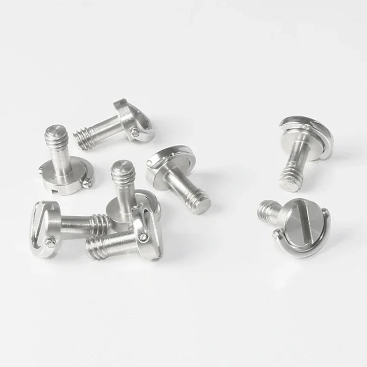 EXIN LS095 2 PCS D Ring Screws Camera Plate Mount 1/4 inch Quick Release Screws, LS095