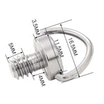 BEXIN LS076 สกรูแผ่นปลดเร็ว 1/4 นิ้ว -20 อะแดปเตอร์เมานต์ 2 ชิ้น, LS076