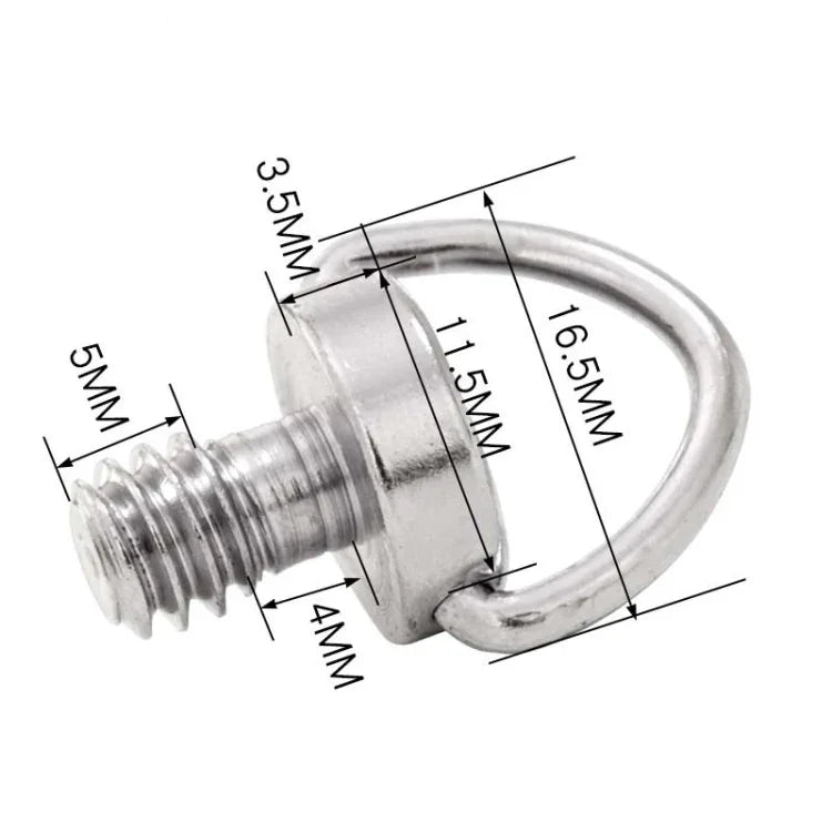 BEXIN LS076 สกรูแผ่นปลดเร็ว 1/4 นิ้ว -20 อะแดปเตอร์เมานต์ 2 ชิ้น, LS076