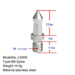 สกรูขาตั้งกล้อง M8 สแตนเลส 2 ชิ้น สำหรับขาตั้งกล้อง SLR BEXIN LS006, LS006
