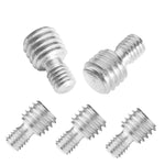 BEXIN LS037 สกรูแปลง M6 เป็น 3/8 นิ้ว อะแดปเตอร์สกรูกล้อง 2 ชิ้น, LS037