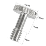 สกรูเกลียวเมีย 1/4 นิ้ว 2 ชิ้น สำหรับติดตั้งกล้อง DSLR BEXIN LS005, LS005