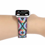 สายหนังพิมพ์ลายสไตล์ชาติพันธุ์หินอ่อน สำหรับ Apple Watch Series 6 & SE &, 5 & 4 ขนาด 44 มม. / 3 & 2 & 1 ขนาด 42 มม., 5 & 4 ขนาด 40 มม. / 3 & 2 & 1 ขนาด 38 มม.
