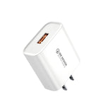 WK WP-U57 Max ที่ชาร์จเร็วสูงสุด 18W QC3.0 + สายข้อมูล USB เป็น 8 Pin, ปลั๊ก US, ปลั๊ก EU