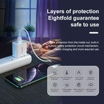 WK WP-U57 Max ที่ชาร์จเร็วสูงสุด 18W QC3.0 + สายข้อมูล USB เป็น 8 Pin, ปลั๊ก US, ปลั๊ก EU