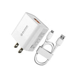 WK WP-U57 Max ที่ชาร์จเร็วสูงสุด 18W QC3.0 + สายข้อมูล USB เป็น 8 Pin, ปลั๊ก US, ปลั๊ก EU