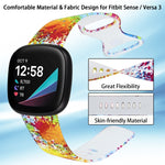 For Fitbit Versa 3 Printing Replacement Strap Watchband, S