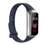สายรัดข้อมือซิลิโคนปุ่มเล็บเงาสำหรับ Samsung Galaxy Fit SM-R370