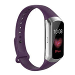 สายรัดข้อมือซิลิโคนปุ่มเล็บเงาสำหรับ Samsung Galaxy Fit SM-R370