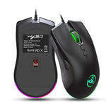 HXSJ A883 เมาส์เกมมิ่งมีสาย 7 ปุ่ม 6400DPI ไฟ RGB แบบกลไก