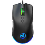 HXSJ A883 เมาส์เกมมิ่งมีสาย 7 ปุ่ม 6400DPI ไฟ RGB แบบกลไก