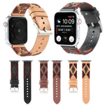 สายหนังทอสีตัดกัน สำหรับ Apple Watch Ultra 49 มม. / Series 8&7 ขนาด 45 มม. / SE 2&6&SE&5&4 ขนาด 44 มม. / 3&2&1 ขนาด 42 มม., สำหรับ Apple Watch Series 8&7 ขนาด 41 มม. / SE 2&6&SE&5&4 ขนาด 40 มม. / 3&2&1 ขนาด 38 มม.