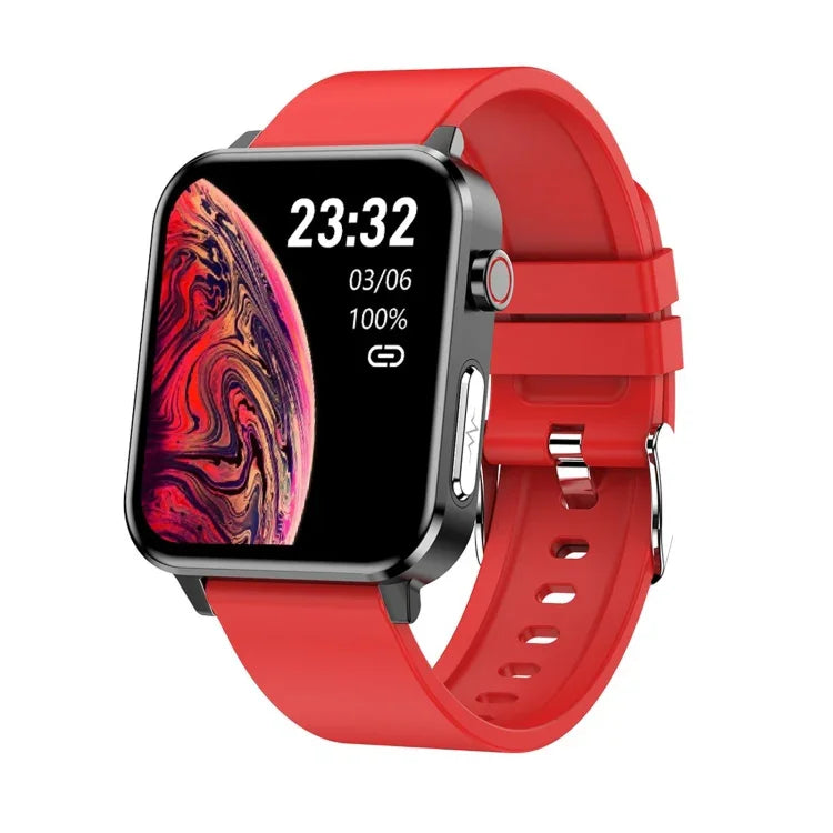 นาฬิกาอัจฉริยะหน้าจอสี TFT 1.7 นิ้ว รุ่น E86 กันน้ำมาตรฐาน IP68 รองรับการตรวจวัดออกซิเจนในเลือด / ตรวจวัดอุณหภูมิร่างกาย / วินิจฉัยทางการแพทย์ด้วย AI สาย TPU, สาย TPU(สีน้ำเงิน), สาย TPU(สีดำ), สาย TPU(สีแดง)