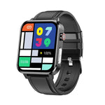 นาฬิกาอัจฉริยะหน้าจอสี TFT 1.7 นิ้ว รุ่น E86 กันน้ำมาตรฐาน IP68 รองรับการตรวจวัดออกซิเจนในเลือด / ตรวจวัดอุณหภูมิร่างกาย / วินิจฉัยทางการแพทย์ด้วย AI สายหนัง, สายหนัง(สีดำ), สายหนัง(สีน้ำตาล)