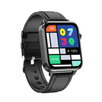 นาฬิกาอัจฉริยะหน้าจอสี TFT 1.7 นิ้ว รุ่น E86 กันน้ำมาตรฐาน IP68 รองรับการตรวจวัดออกซิเจนในเลือด / ตรวจวัดอุณหภูมิร่างกาย / วินิจฉัยทางการแพทย์ด้วย AI สายหนัง, สายหนัง(สีดำ), สายหนัง(สีน้ำตาล)