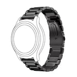 สายรัดนาฬิกาแบบหัวเข็มขัดแบนสามชั้นสแตนเลส 20mm สำหรับ Samsung Galaxy Watch Active 2 / Amazfit GTS 2