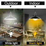 ไฟโซลาร์เซลล์ 2 in 1 สำหรับภูมิทัศน์ ลานบ้าน ทางเดิน โคมไฟระย้าเรโทร 32-LED, แสงขาว, แสงวอร์ม