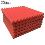 แผ่นซับเสียงแบบร่องสามเหลี่ยมสำหรับห้องบันทึกเสียงกลอง ขนาด 30x30x2.5cm สำลีซับเสียง 6 ชิ้น, 10 ชิ้น, 12 ชิ้น, 20 ชิ้น, 24 ชิ้น