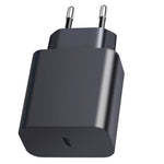 XY PD 25W ที่ชาร์จเดินทางพอร์ตเดียว USB-C / Type-C สำหรับอุปกรณ์ Samsung ชาร์จเร็ว ปลั๊ก EU