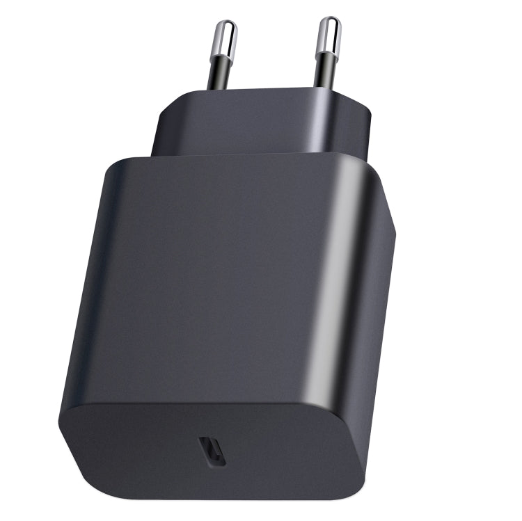 XY PD 25W ที่ชาร์จเดินทางพอร์ตเดียว USB-C / Type-C สำหรับอุปกรณ์ Samsung ชาร์จเร็ว ปลั๊ก EU