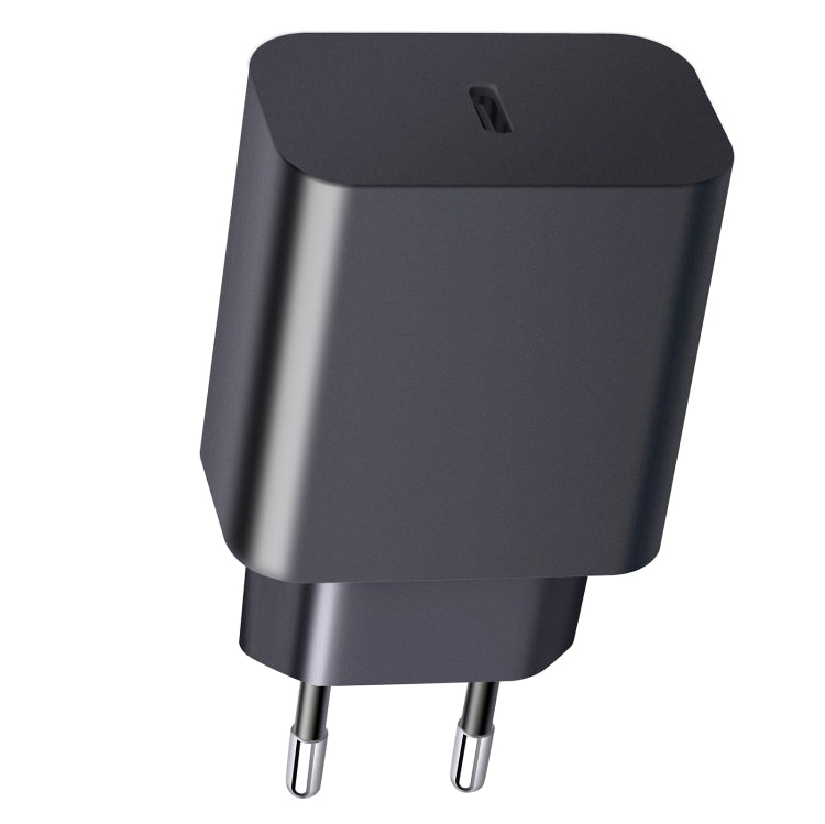 XY PD 25W ที่ชาร์จเดินทางพอร์ตเดียว USB-C / Type-C สำหรับอุปกรณ์ Samsung ชาร์จเร็ว ปลั๊ก EU
