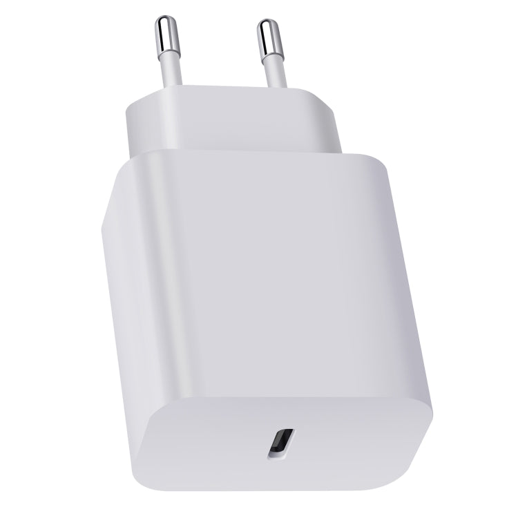 XY PD 25W ที่ชาร์จเดินทางพอร์ตเดียว USB-C / Type-C สำหรับอุปกรณ์ Samsung ชาร์จเร็ว ปลั๊ก EU