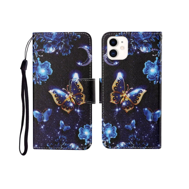 Painted Pattern Horizontal Flip Leathe Case, For iPhone 11, For iPhone 11 Pro, For iPhone 11 Pro Max