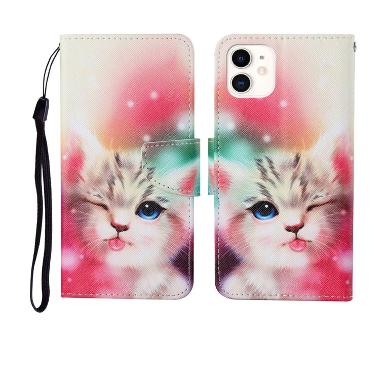 Painted Pattern Horizontal Flip Leathe Case, For iPhone 12 mini, For iPhone 12/12 Pro, For iPhone 12 Pro Max