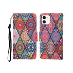 Painted Pattern Horizontal Flip Leathe Case, For iPhone 12 mini, For iPhone 12/12 Pro, For iPhone 12 Pro Max