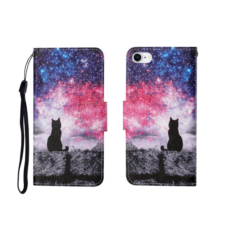Painted Pattern Horizontal Flip Leathe Case, For iPhone SE (2020)/ 7 /8, For iPhone X, For iPhone XR