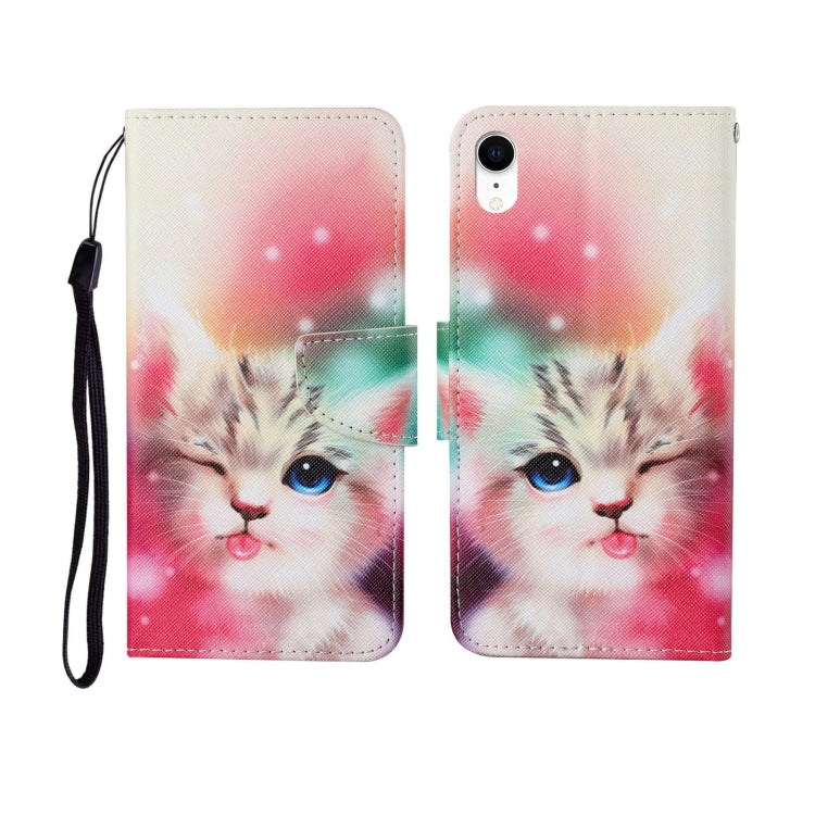 Painted Pattern Horizontal Flip Leathe Case, For iPhone SE (2020)/ 7 /8, For iPhone X, For iPhone XR