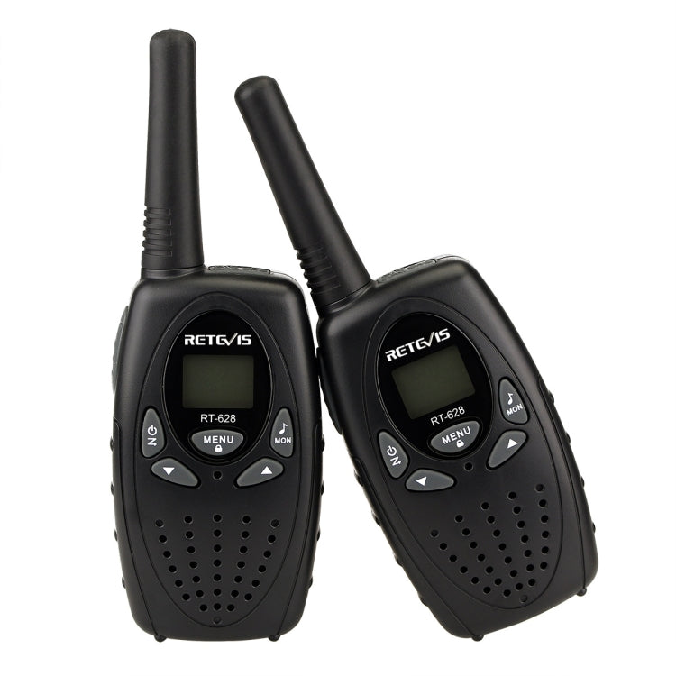 ชุดคู่ RETEVIS RT628 วิทยุสื่อสารเด็กแบบมือถือ กำลัง 0.5W ความถี่ US 462.550-467.7125MHz 22 ช่อง, RT628 (สีดำ), RT628 (สีขาว), RT628 (สีแดง)