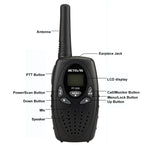 ชุดคู่ RETEVIS RT628 วิทยุสื่อสารเด็กแบบมือถือ กำลัง 0.5W ความถี่ US 462.550-467.7125MHz 22 ช่อง, RT628 (สีดำ), RT628 (สีขาว), RT628 (สีแดง)
