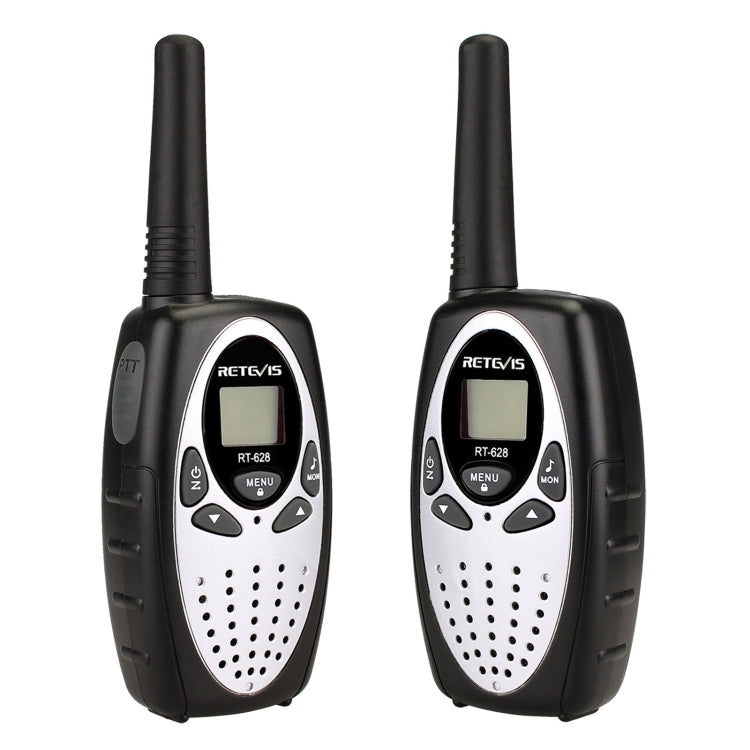 ชุดคู่ RETEVIS RT628 วิทยุสื่อสารเด็กแบบมือถือ กำลัง 0.5W ความถี่ US 462.550-467.7125MHz 22 ช่อง, RT628 (สีดำ), RT628 (สีขาว), RT628 (สีแดง)
