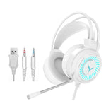 2 PCS G58 Head-Mounted Gaming Wired Headset with Microphone, Cable Length: about 2m, Black Single Plug Version, Black 7.1 Single USB Version, Pink Colorful 3.5mm Version, White Colorful 3.5mm Version, Black Colorful 3.5mm Version