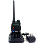 RETEVIS RT-5R วิทยุสื่อสารมือถือ USB สองช่วงความถี่ 400-520MHz + 136-174MHz 128 ช่อง, USB, ปลั๊ก EU, ปลั๊ก UK