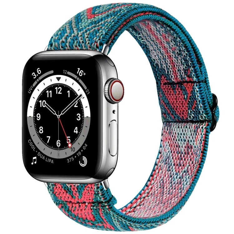 สายรัดนาฬิกายืดหยุ่น สำหรับ Apple Watch Series 7 45 มม. / 6 & SE & 5 & 4 44 มม. / 3 & 2 & 1 42 มม. สำหรับ Apple Watch Series 7 41 มม. / 6 & SE & 5 & 4 40 มม. / 3 & 2 & 1 38 มม. สำหรับ Apple Watch Series 7 45 มม. / 6 & SE & 5 & 4 44 มม. / 3 & 2 & 1 42 มม.