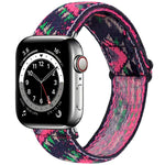 Elastic Watch Strap, For Apple Watch Series 7 45mm / 6 & SE & 5 & 4 44mm / 3 & 2 & 1 42mm, For Apple Watch Series 7 41mm / 6 & SE & 5 & 4 40mm / 3 & 2 & 1 38mm, For Apple Watch Apple Watch Series 7 45mm / 6 & SE & 5 & 4 44mm / 3 & 2 & 1 42mm           ...