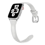 สายรัดนาฬิกาหนังแบบบางรูปตัวทีอเนกประสงค์ สำหรับ Apple Watch Series 7 ขนาด 45 มม. / 6 & SE & 5 & 4 ขนาด 44 มม. / 3 & 2 & 1 ขนาด 42 มม., สำหรับ Apple Watch Series 7 ขนาด 41 มม. / 6 & SE & 5 & 4 ขนาด 40 มม. / 3 & 2 & 1 ขนาด 38 มม.
