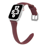 สายรัดนาฬิกาหนังแบบบางรูปตัวทีอเนกประสงค์ สำหรับ Apple Watch Series 7 ขนาด 45 มม. / 6 & SE & 5 & 4 ขนาด 44 มม. / 3 & 2 & 1 ขนาด 42 มม., สำหรับ Apple Watch Series 7 ขนาด 41 มม. / 6 & SE & 5 & 4 ขนาด 40 มม. / 3 & 2 & 1 ขนาด 38 มม.