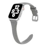 สายรัดนาฬิกาหนังแบบบางรูปตัวทีอเนกประสงค์ สำหรับ Apple Watch Series 7 ขนาด 45 มม. / 6 & SE & 5 & 4 ขนาด 44 มม. / 3 & 2 & 1 ขนาด 42 มม., สำหรับ Apple Watch Series 7 ขนาด 41 มม. / 6 & SE & 5 & 4 ขนาด 40 มม. / 3 & 2 & 1 ขนาด 38 มม.