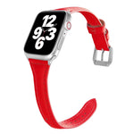 สายรัดนาฬิกาหนังแบบบางรูปตัวทีอเนกประสงค์ สำหรับ Apple Watch Series 7 ขนาด 45 มม. / 6 & SE & 5 & 4 ขนาด 44 มม. / 3 & 2 & 1 ขนาด 42 มม., สำหรับ Apple Watch Series 7 ขนาด 41 มม. / 6 & SE & 5 & 4 ขนาด 40 มม. / 3 & 2 & 1 ขนาด 38 มม.