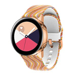 สายรัดนาฬิกาซิลิโคนสำหรับพิมพ์ทดแทน สำหรับ Samsung Galaxy Watch 42 มม. สำหรับ Samsung Galaxy Watch 46 มม.