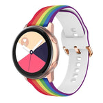 สายรัดนาฬิกาซิลิโคนสำหรับพิมพ์ทดแทน สำหรับ Samsung Galaxy Watch 42 มม. สำหรับ Samsung Galaxy Watch 46 มม.