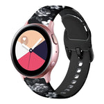 สายรัดนาฬิกาซิลิโคนสำหรับพิมพ์ทดแทน สำหรับ Samsung Galaxy Watch 42 มม. สำหรับ Samsung Galaxy Watch 46 มม.